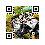 Picture QR Code in tiger image